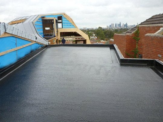 Heat-proofed rooftop with air conditioning units